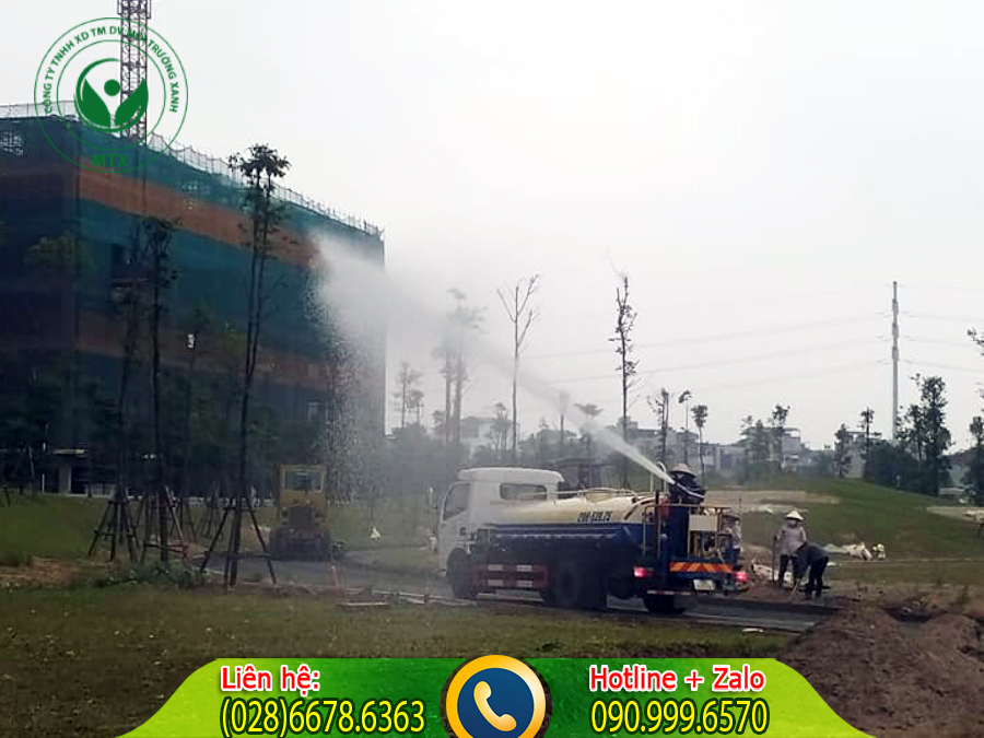 Cho thu&ecirc; xe bồn tưới nước rửa đường chất lượng cao