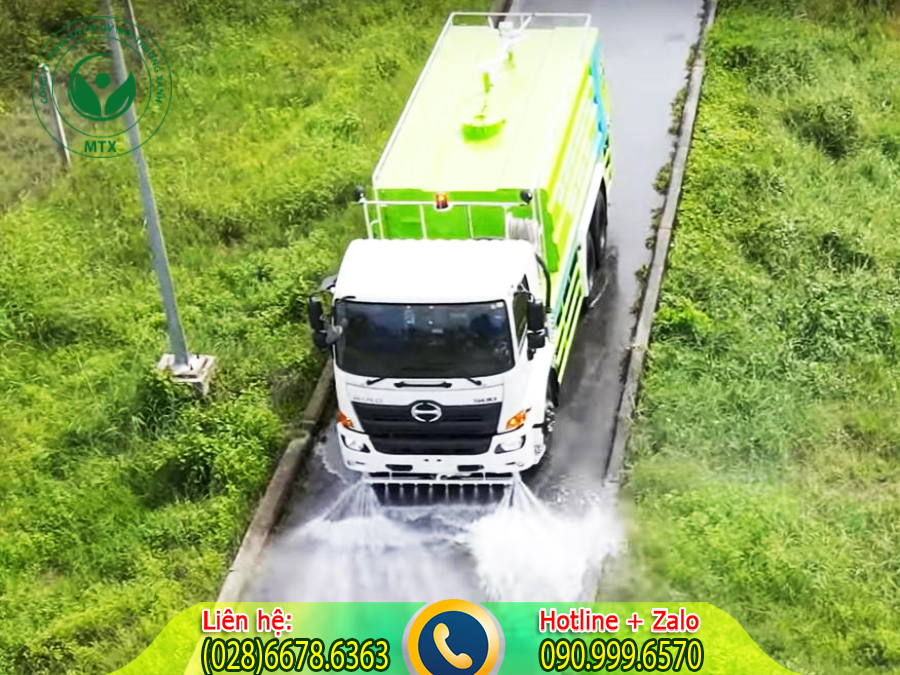 Cho thu&ecirc; xe bồn chở nước tưới c&acirc;y
