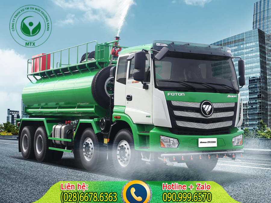 Cho thu&ecirc; xe tưới nước rửa đường
