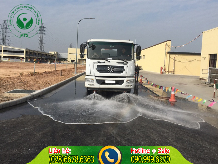 Cho thu&ecirc; xe tưới nước rửa đường