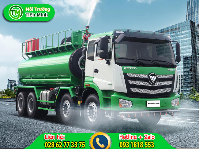 Cho thu&ecirc; xe bồn tưới nước rửa đường quy tr&igrave;nh chuy&ecirc;n nghiệp