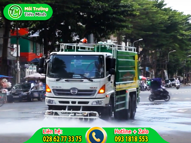 Cho thu&ecirc; xe bồn chở nước sạch nhiều chức năng