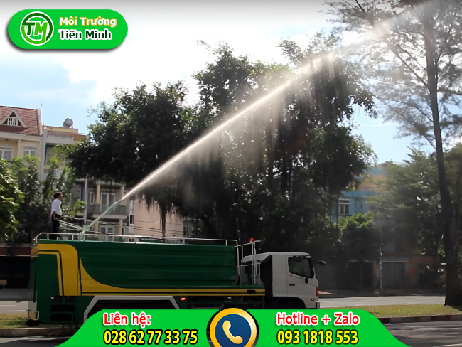 Cho thu&ecirc; xe bồn chở nước tại c&ocirc;ng tr&igrave;nh cam kết