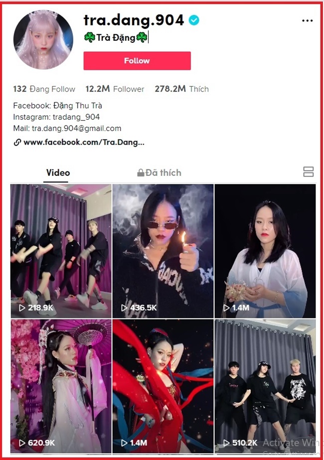 Tiktoker Tr&agrave; Đặng lộ ảnh n&oacute;ng 12