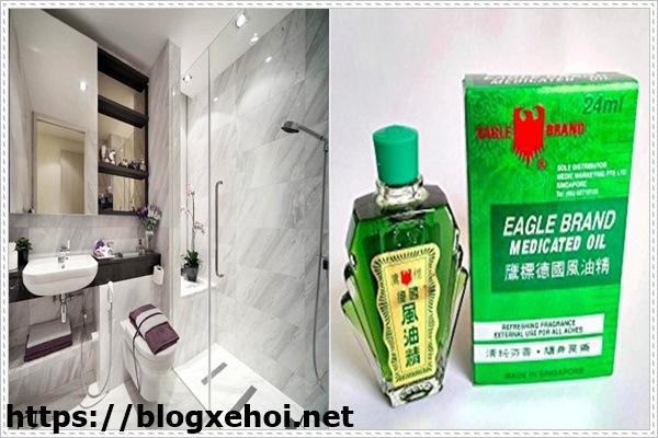 Dầu gió khử mùi nhà vệ sinh được dùng phổ biến