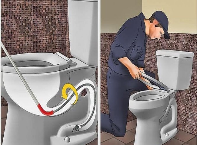 Th&ocirc;ng bồn cầu nghẹt