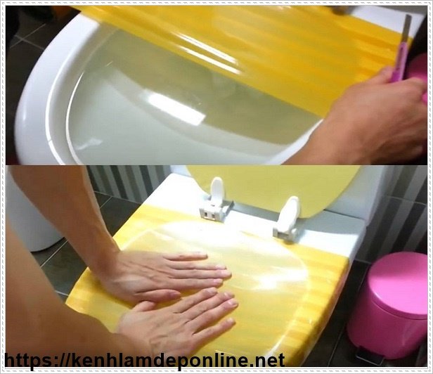 Thông bồn cầu bằng băng keo
